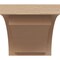 Ekena Millwork 8"W x 8"D x 8"H Wide Rivera Rough Cedar Woodgrain TimberThane Corbel, Primed Tan CORUR08X08X08RIVRCPR - alternate 3
